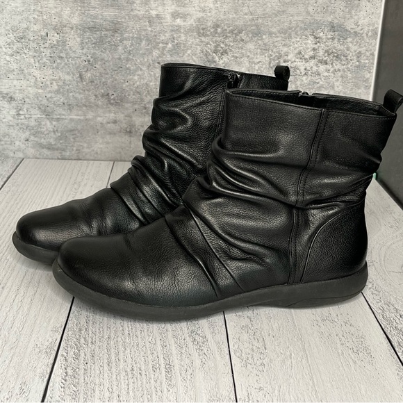 Abeo Pro Exeter Black Leather Ankle Boot, 9, Inner Side Zip, Rubber Sole - Picture 3 of 16